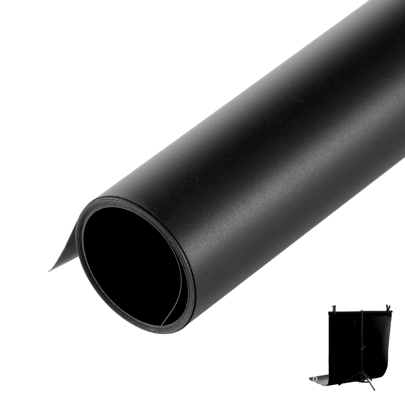 48×80 Inch Black Matte Backdrop Photography Background for Portrait Photo Shoot