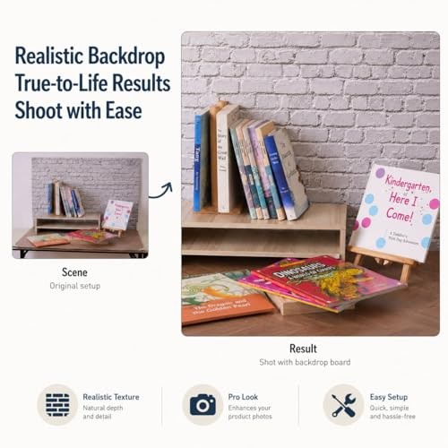 Product Photography Backdrops 22.5×34.5in, Multipattern Extra Large Size SetA