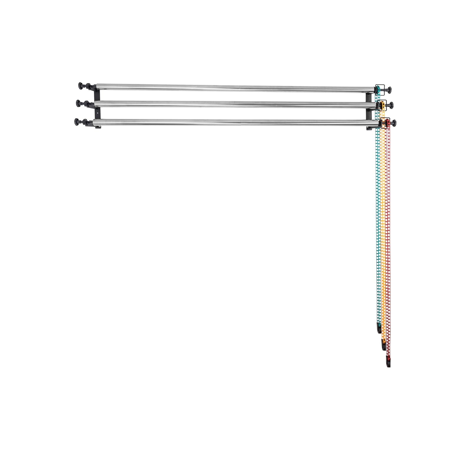 Photography Backdrop Roller Support 3 Rollers 120-Inch Crossbars Mount