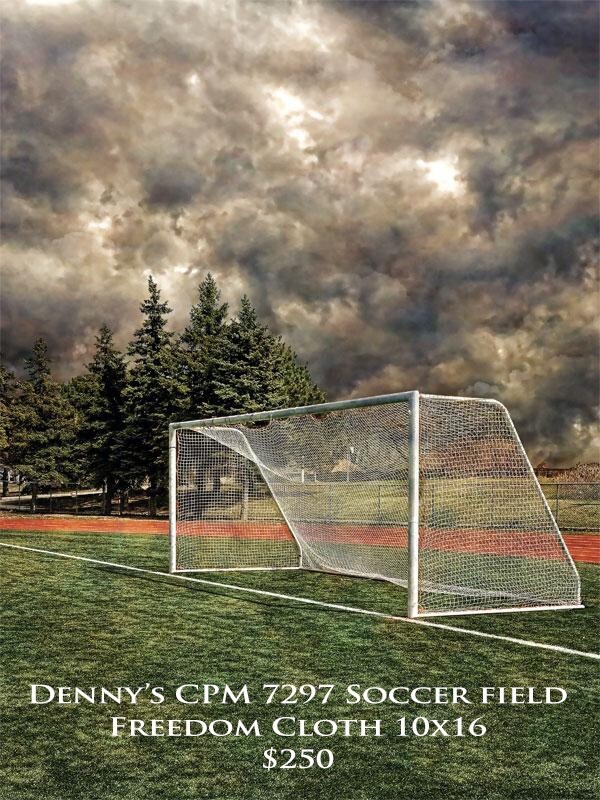 Denny’s Freedom Cloth Mfg. CPM7297 Soccer Field Background Photo Shoot 10×16