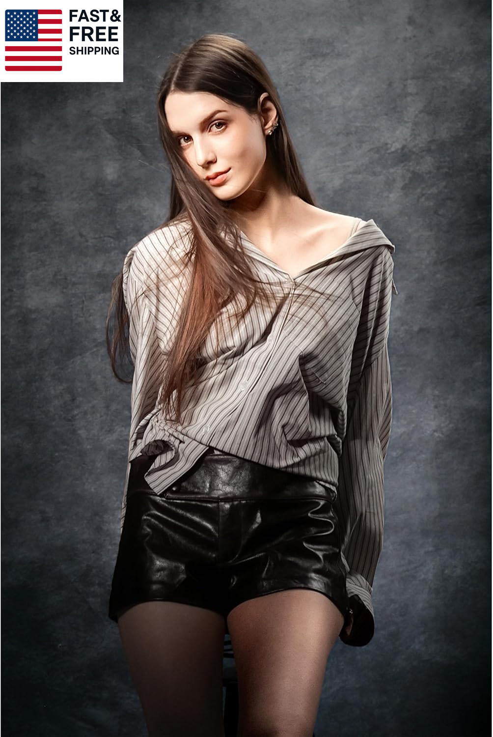 8X10Ft Light Grey Professional Portrait Backdrop Abstract Textured Photography B