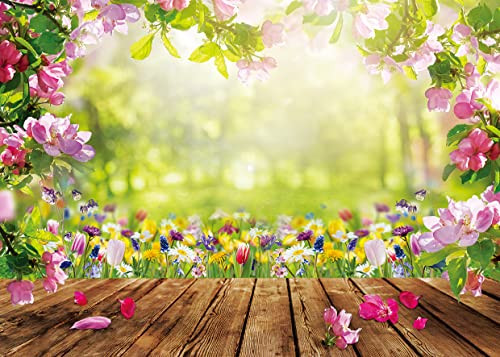 7x5FT Spring Backdrop Floral Backdrops for Photography Garden Photo Background