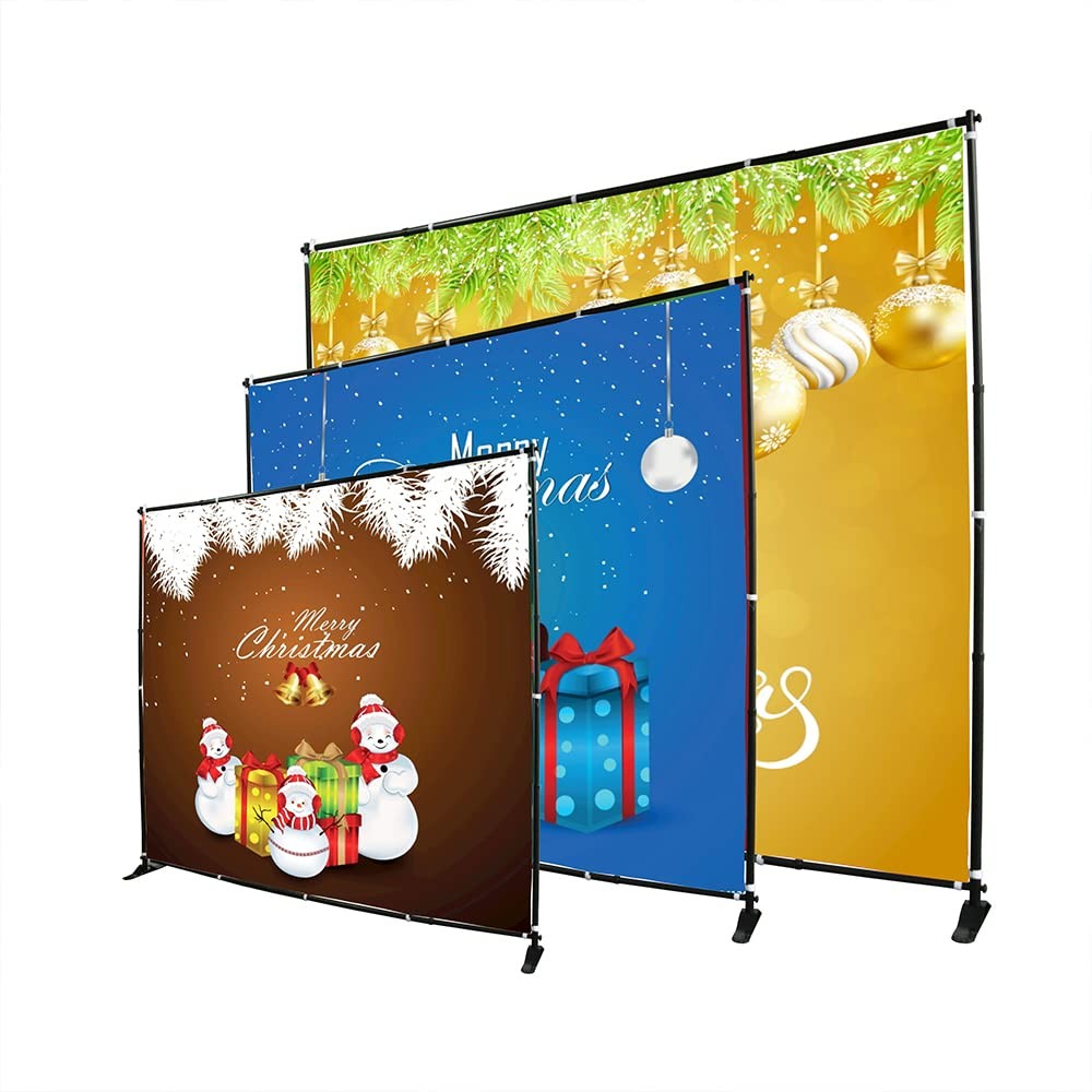 Displayfactory Backdrop Banner Stand Step and Repeat Backdrop Stand,8 X 8 Ft Adj