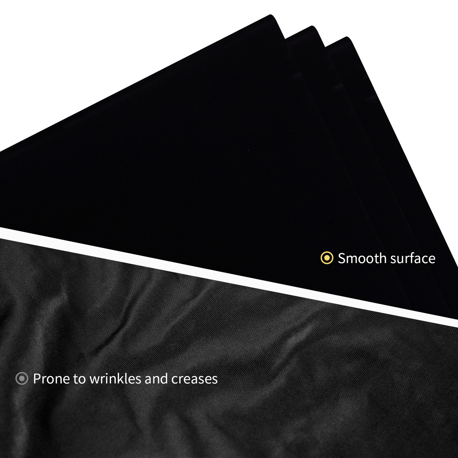 Backdrop Board Light-Absorption Black Flocked Cloth White Paper Photo Small Prop