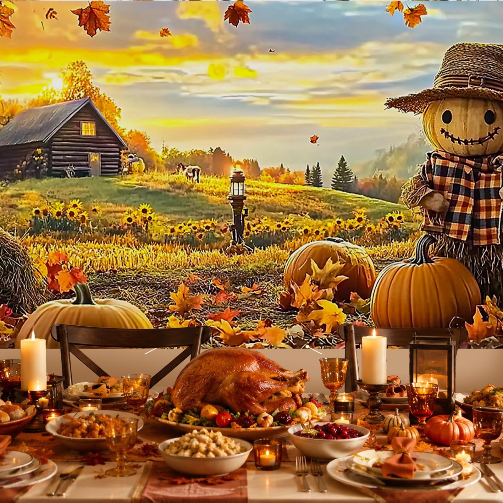 6x13ft Autumn Farm Garage Door Banner