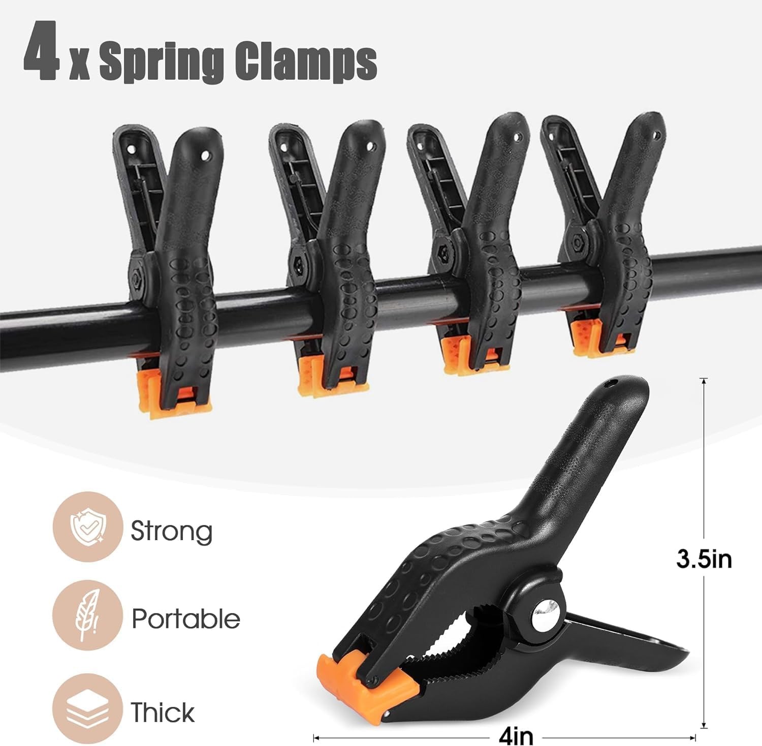6.5×3.2ft T-Shape Backdrop Stand, Adjustable Background 6.5 x 3.2 ft, Black