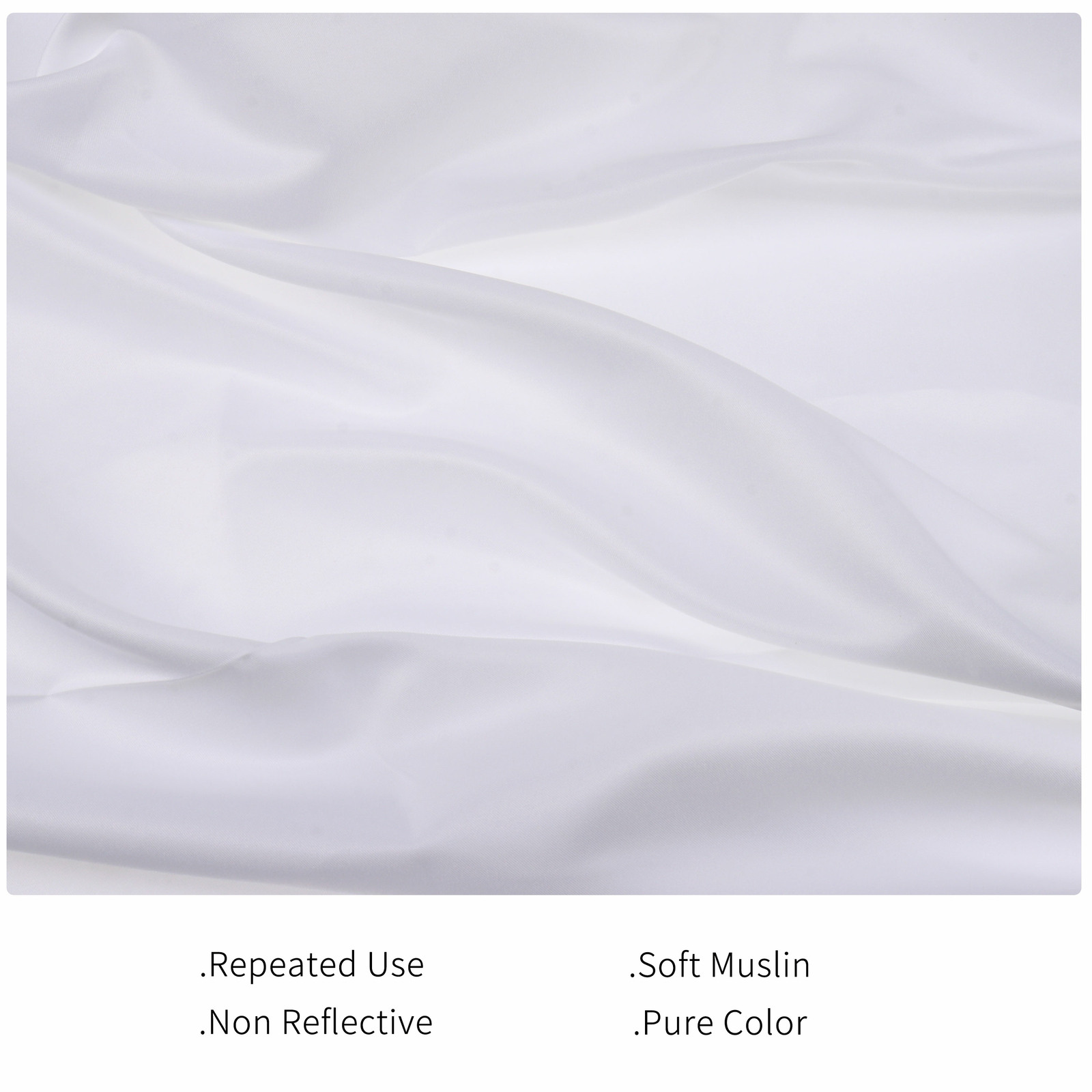 White Screen Pure Muslin Backdrop Background for Photo Studio 6.56ft 10ft 20ft