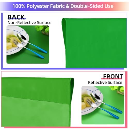 Screen Backdrop 10×10 ft, Chroma Keyscreen Background for 10x10ft Green