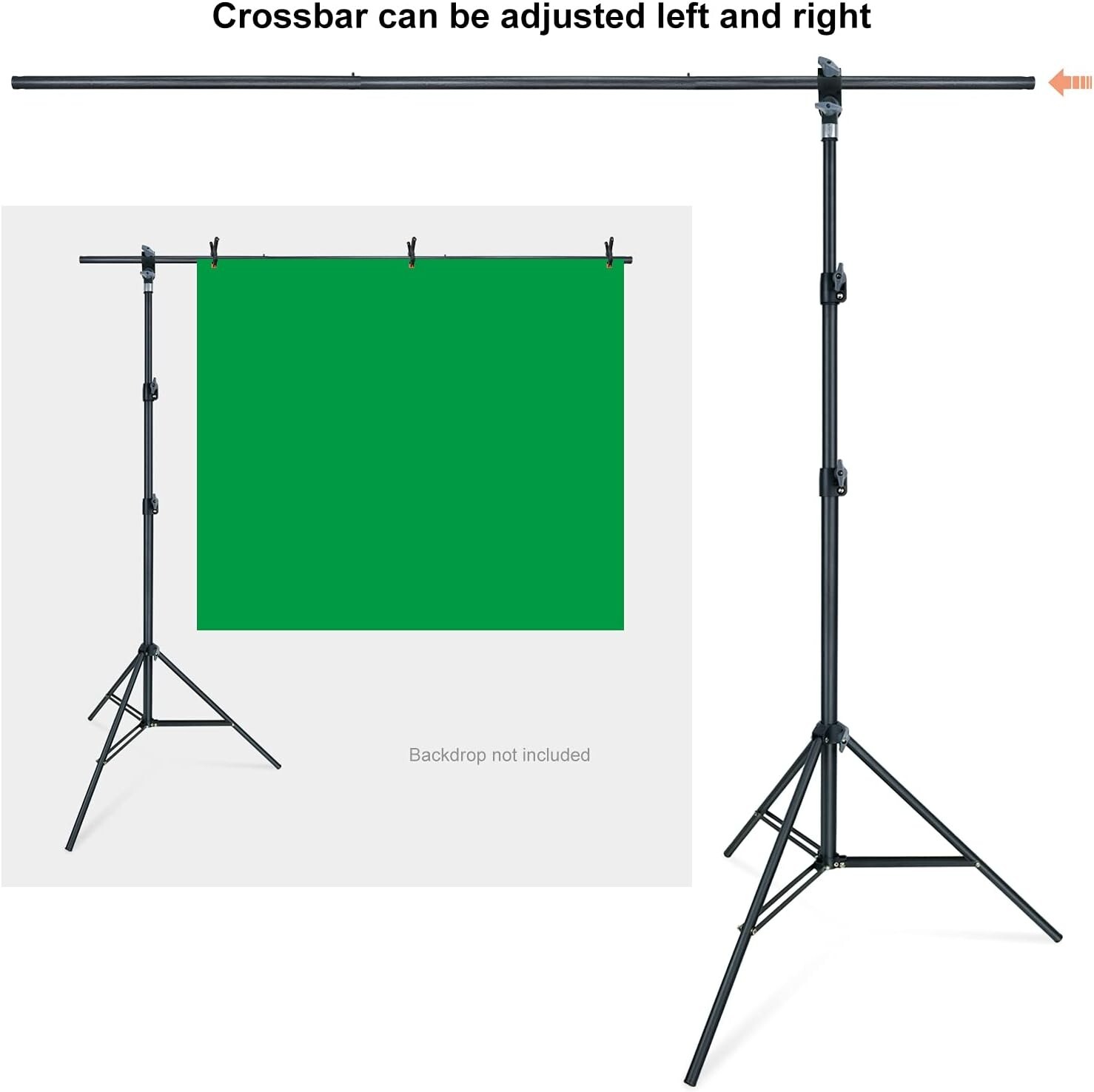 LINCO Photo T-Shape Backdrop Stand Background Backdrops Support Kit – 4197T