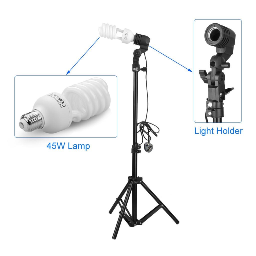Kshioe Studio Camera Photography Lighting Umbrella Softbox Backdrop Stand Kits
