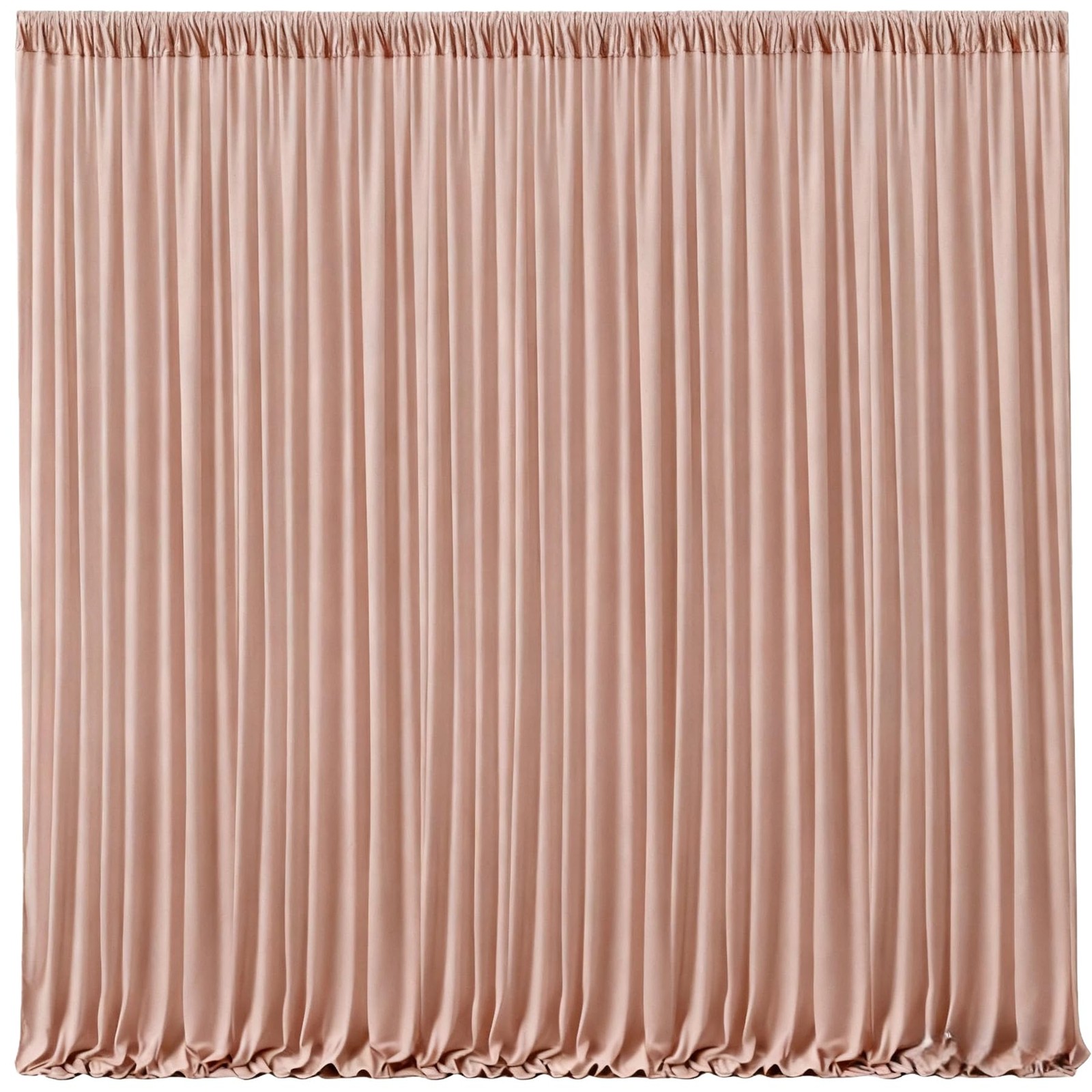 Nude Blush Backdrop Curtains-Wrinkle-Free W4′ x H10′(10 panels),
