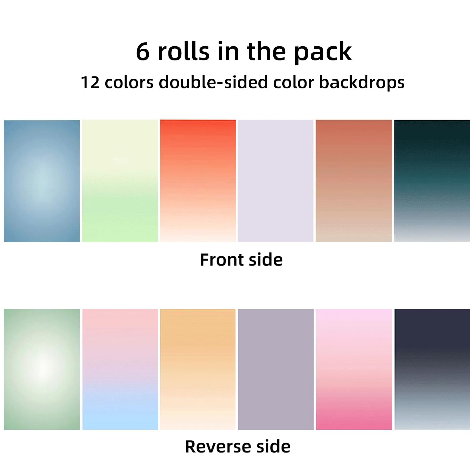 Photography Backdrop Product Photo Background: Small Size Paper Backdrops kit