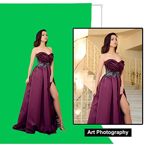 Green Screen Backdrop Background – 7x10FT Photography Backdrop Photo