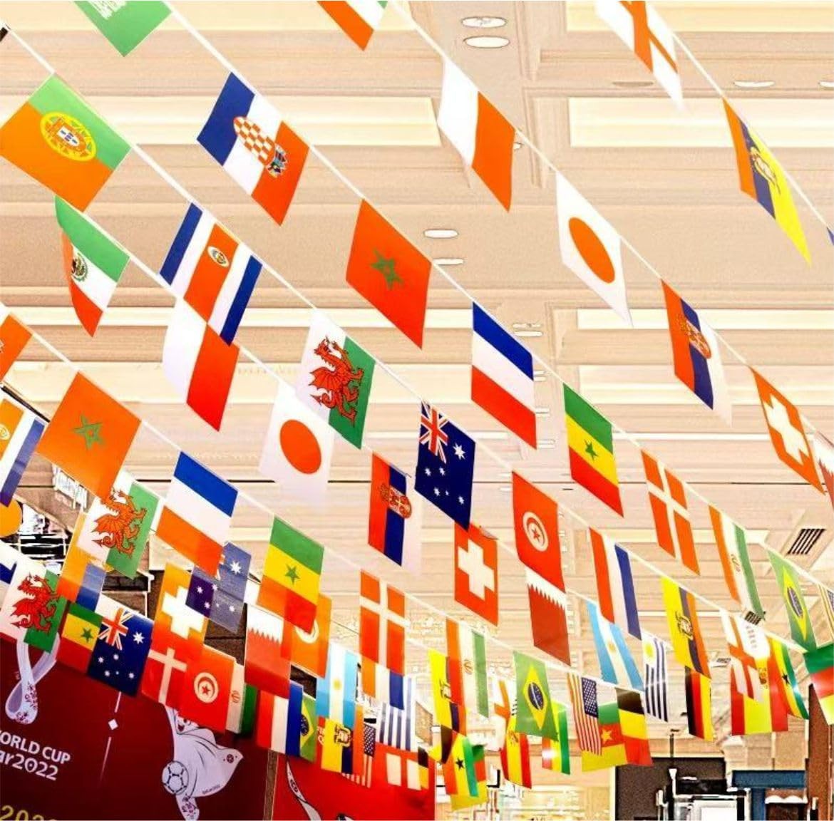 226 Countries International World String Flags Banner Set – 235ft Small Mini …