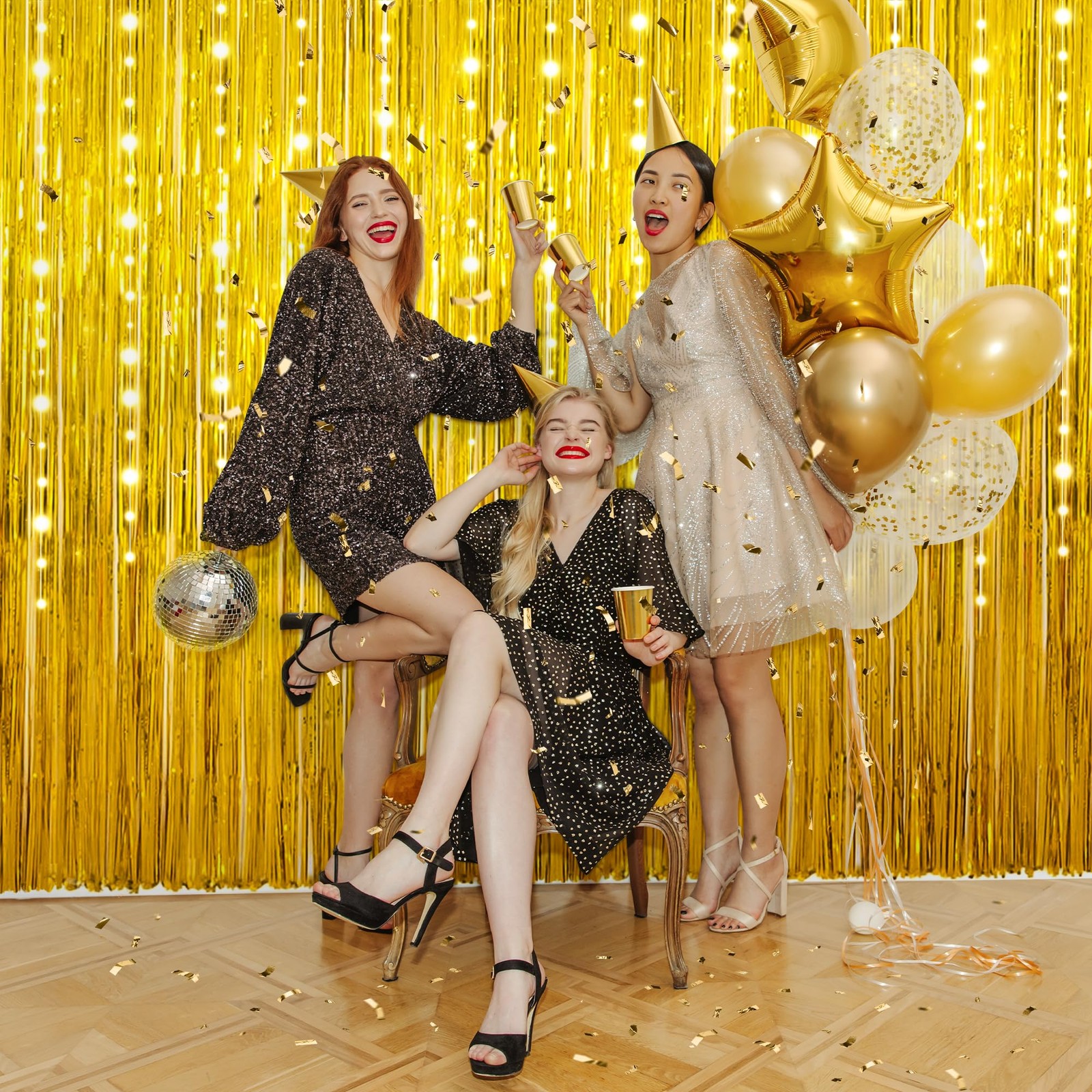 New Year Backdrop 2026 Decorations Party Supplies Wall Door Banner Photo Prop