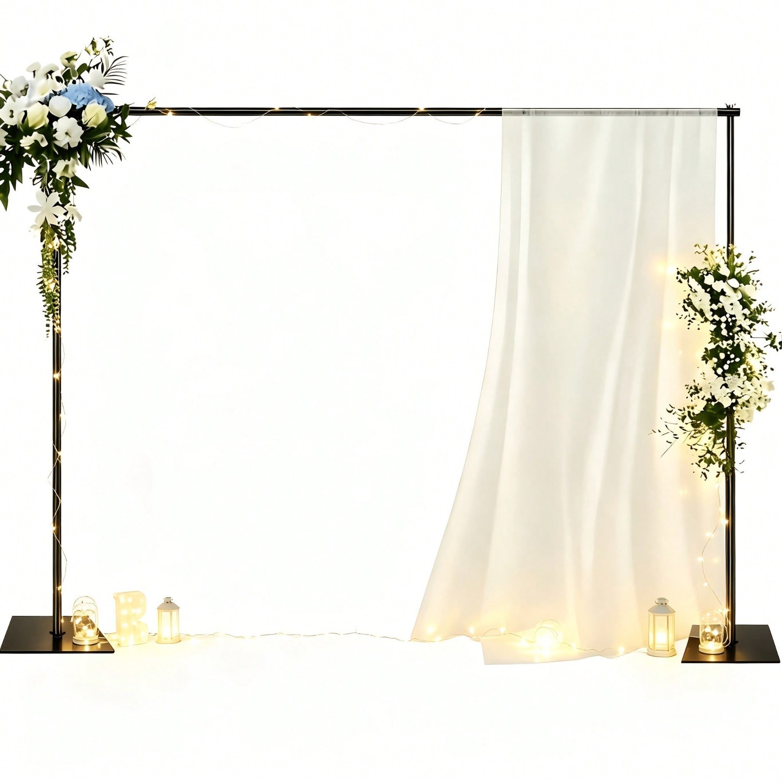 Adjustable Metal Backdrop Stand Kit 8.5ft x10ft Photo Background Support