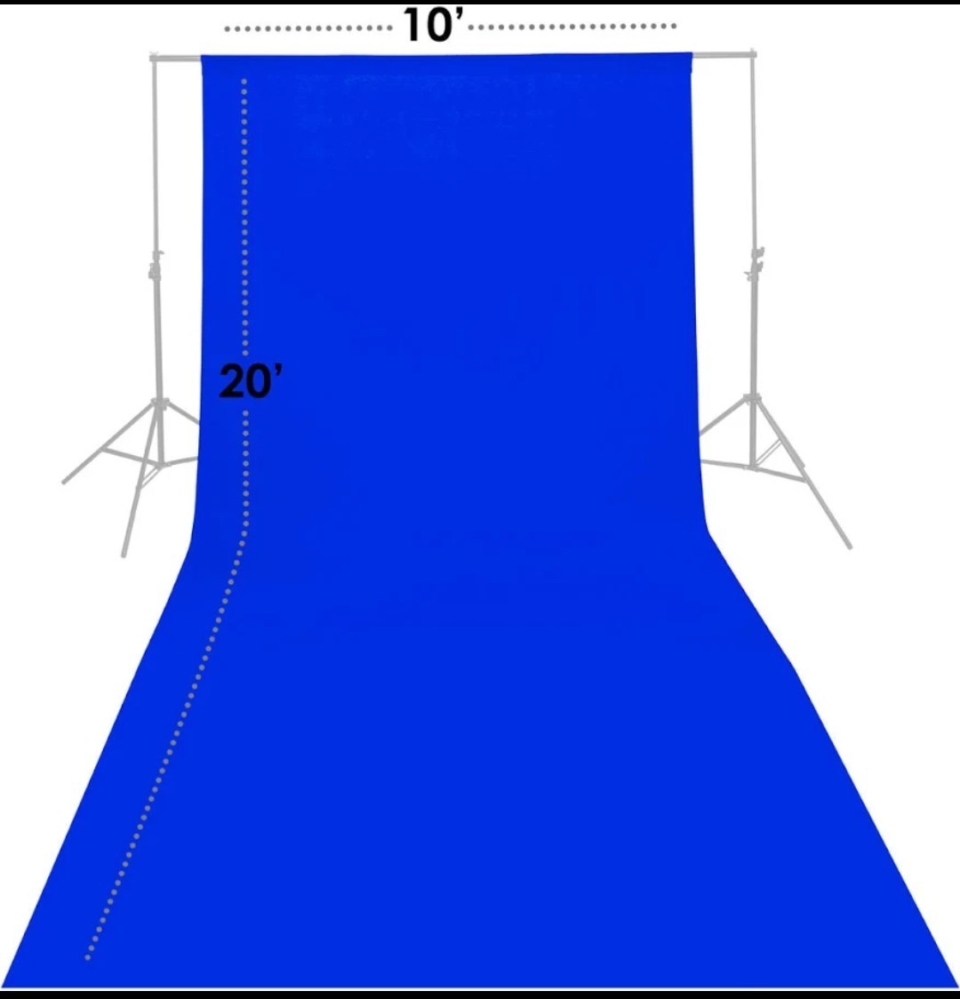 LimoStudio 10×20 FT Blue Photography Backdrop 150 GSM Fabric Photo Studio New