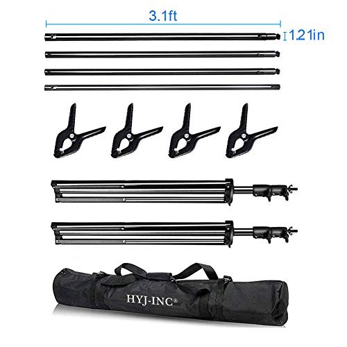 12ft x 10ft Photo Video Studio Heavy Duty Adjustable Photography Muslin