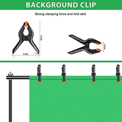Backdrop Stand Kit 8.5x10ft,Adjustable Photo Video Studio Background BJJ 2.6x3M