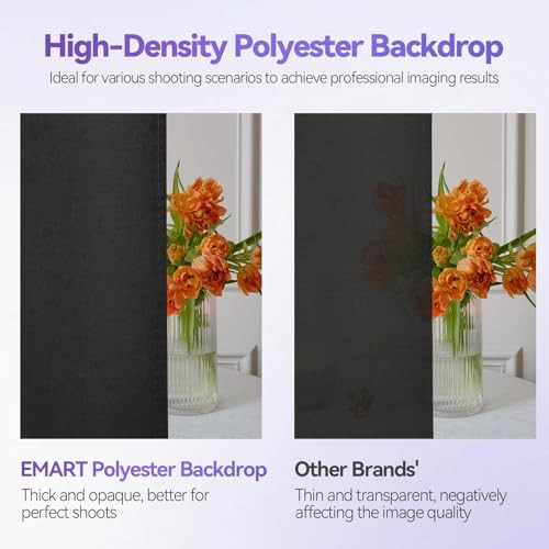 7 x 10 ft Adjustable Photo 7*10ft Backdrop Stand Black(6*9ft Backdrop)