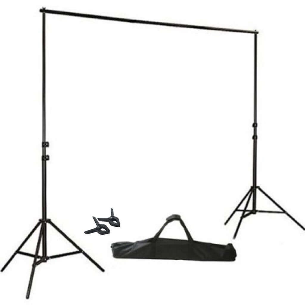 Backdrop 10Ft Adjustable Photography Video Muslin Background Support Stand Kit