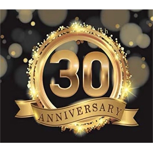 Yeele 10×6.5ft 30th Anniversary Photography Backdrop Background Black Gold