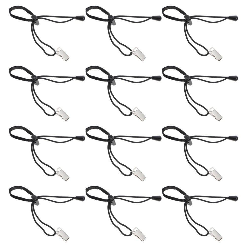 12Pcs Reusable Nylon Background Clips Strong Black Cloth Holder
