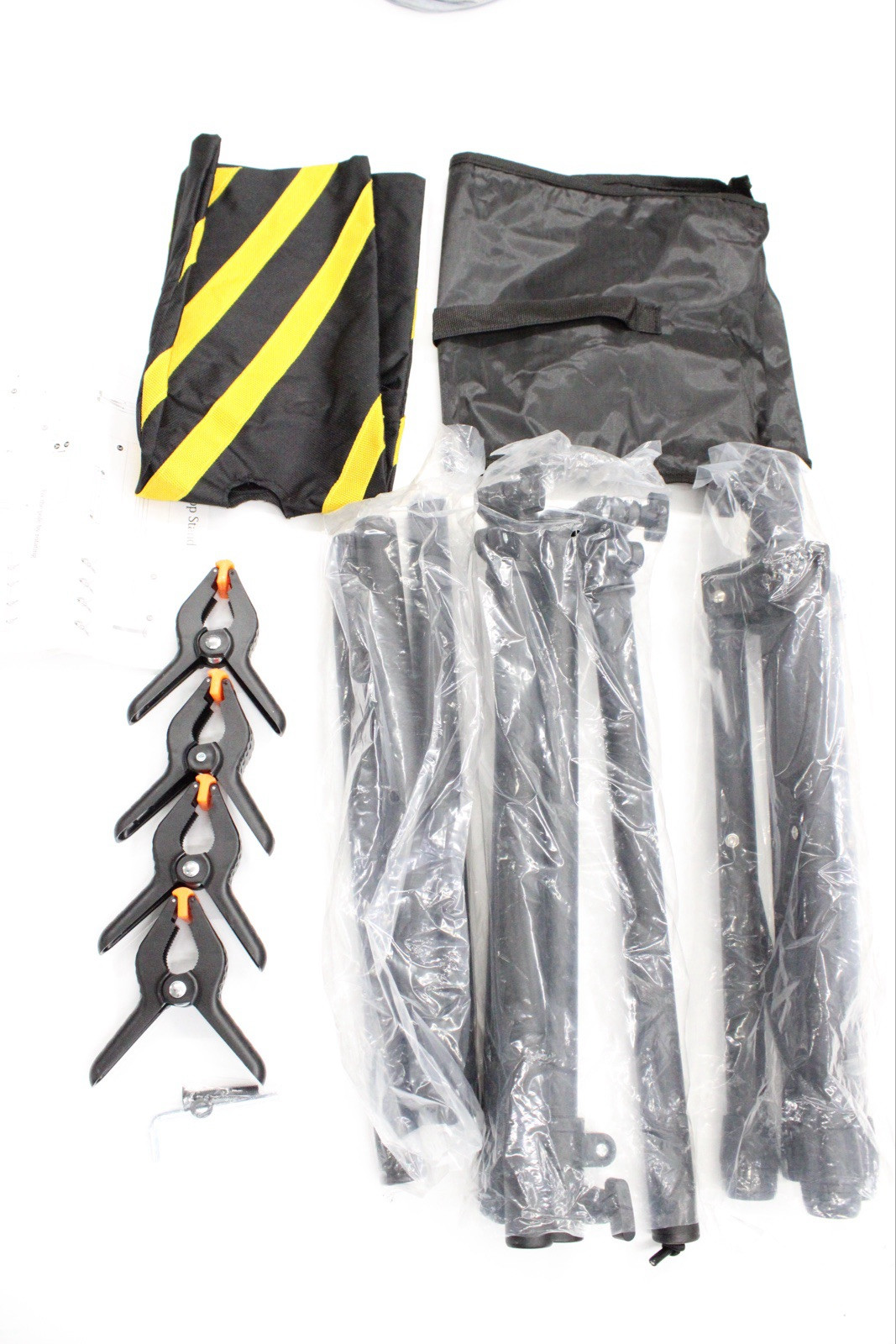 6.5×3.2ft T-Shape Backdrop Stand Adjustable Background Support Stand Kit Port