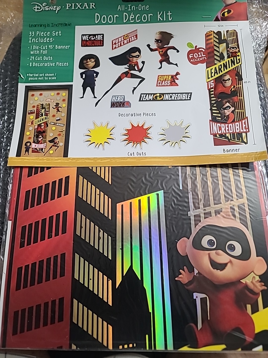 Eureka Disney Pixar The Incredibles Classroom Decoration Door Poster Kit, 33p…