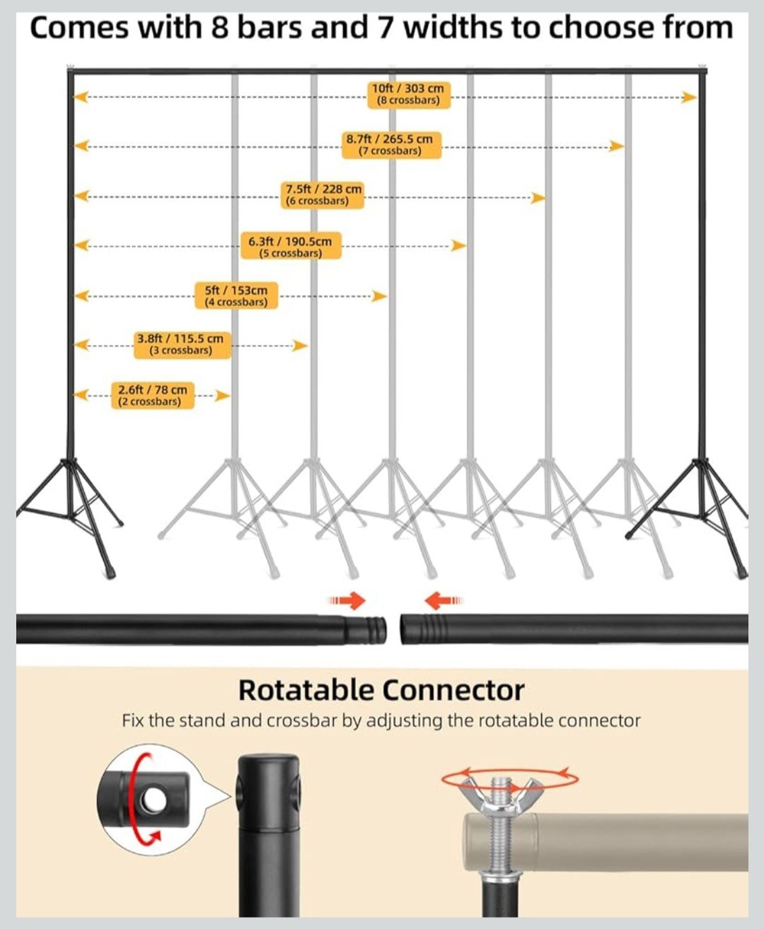 Emart Photo Backdrop Stand Kit