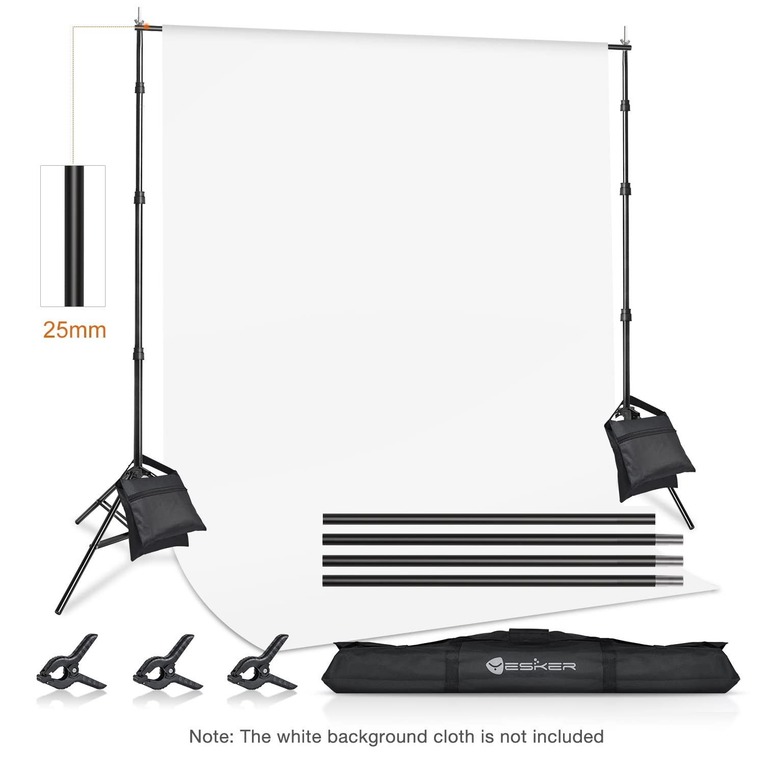 10 X 10 ft Photo Video Studio Background Support Stand, Adjustable Heavy Duty…