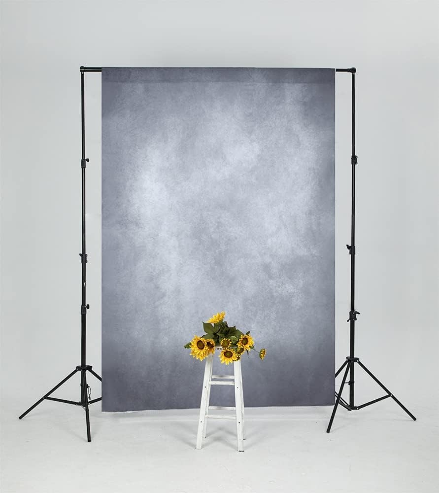 5x7ft Abstract Blue Grey Portrait Backdrop for Vintage Photography