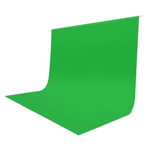 Screen Backdrop 10×10 ft, Chroma Keyscreen Background for 10x10ft Green