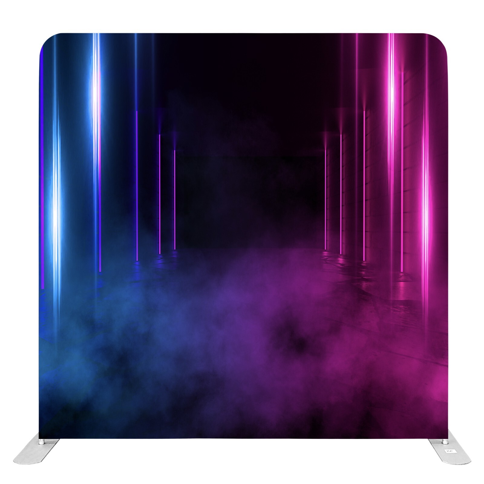 Bakod Neon Smoke Pillow Case Tension Fabric Backdrop w/ 8ftx8ft Frame