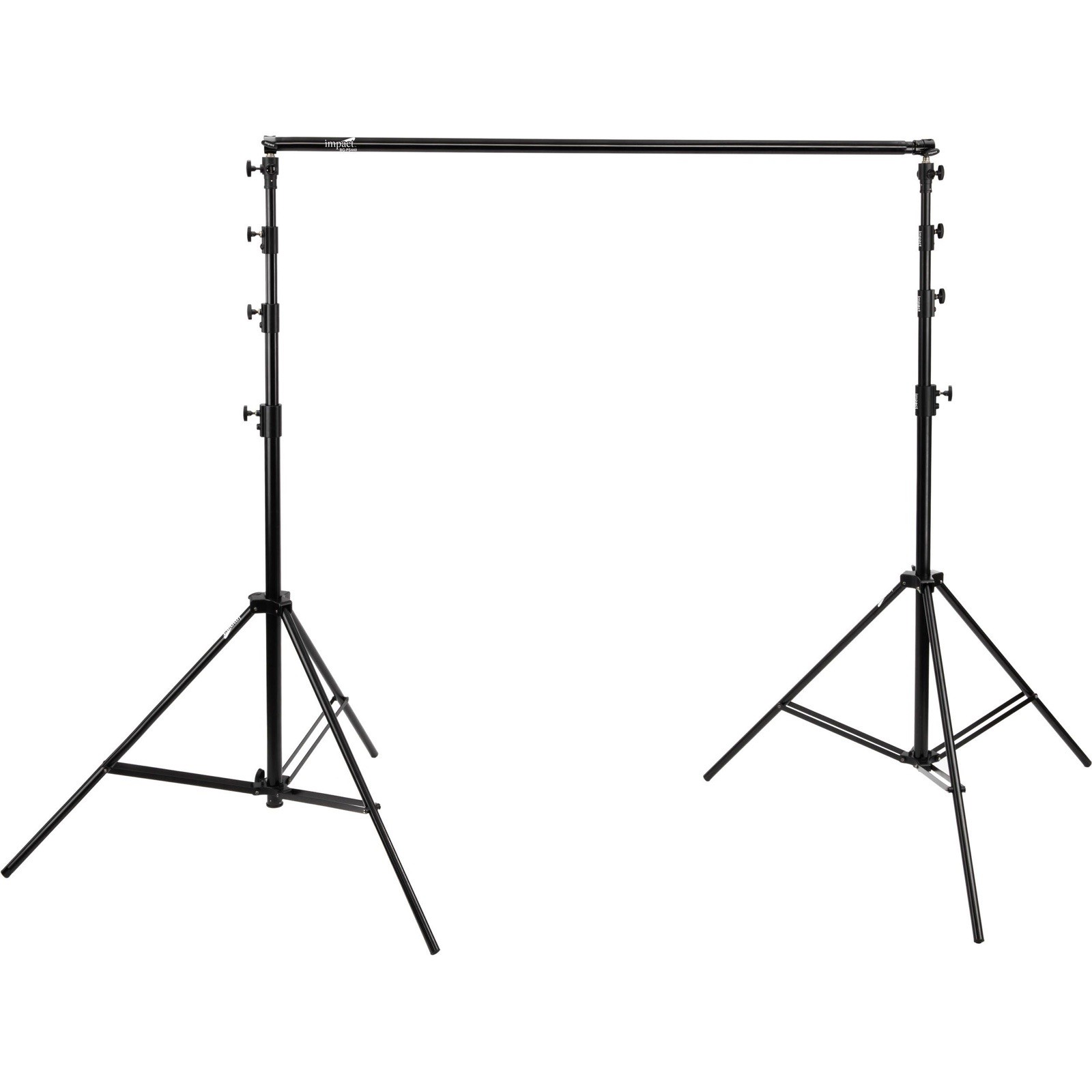 Impact Pro Telescopic Collapsible Metal Support Stand Kit, Black Photo Studio