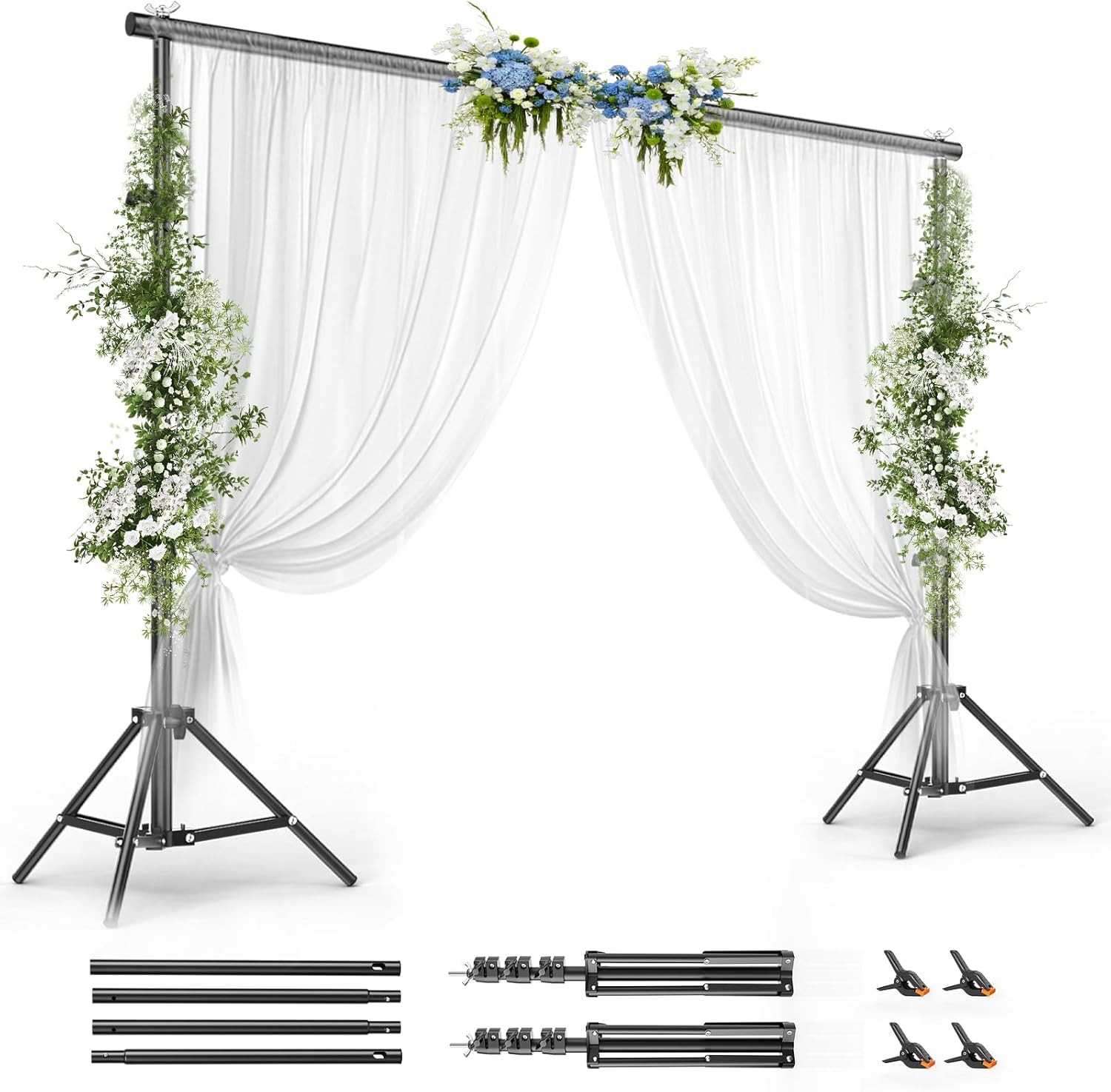 8.5 x 10 FT Photo Backdrop Stand Kit Adjustable Background Holder Support System