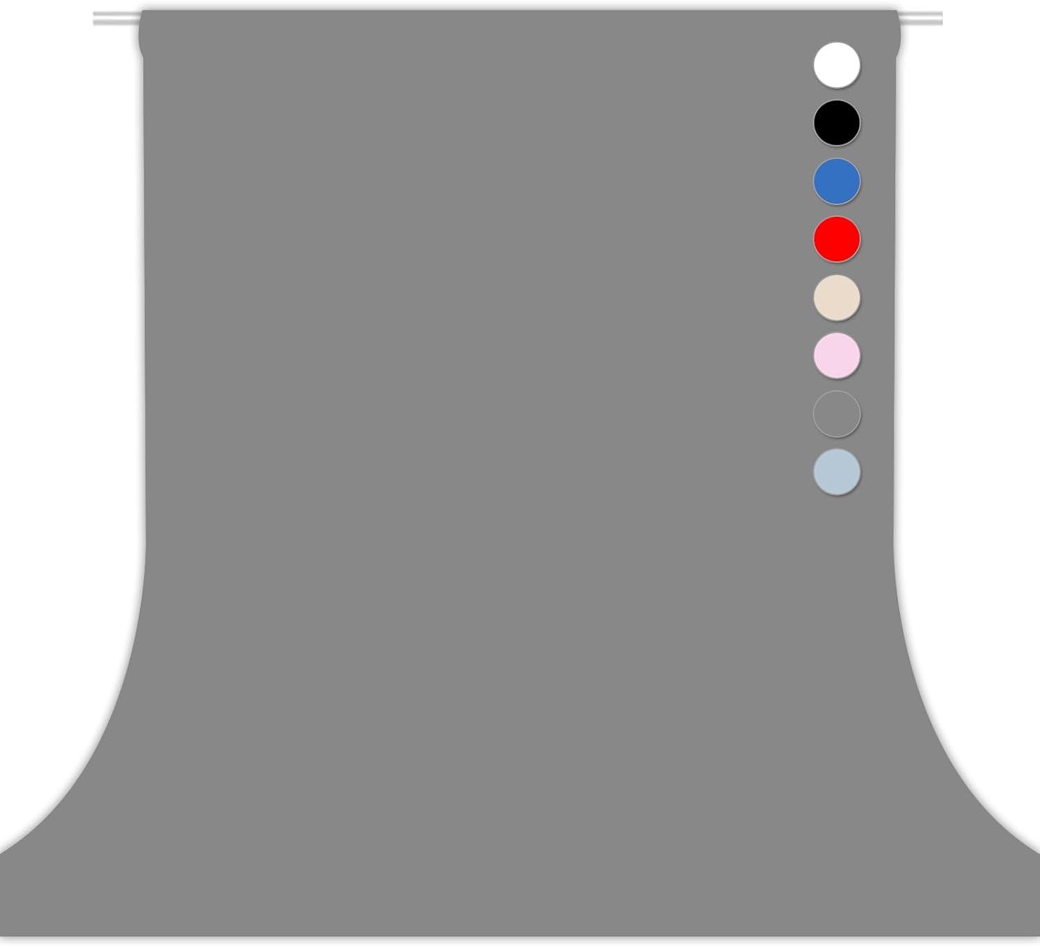 Gery 5×7 Ft Photo Backdrop for Weddings, Birthdays, and Graduations