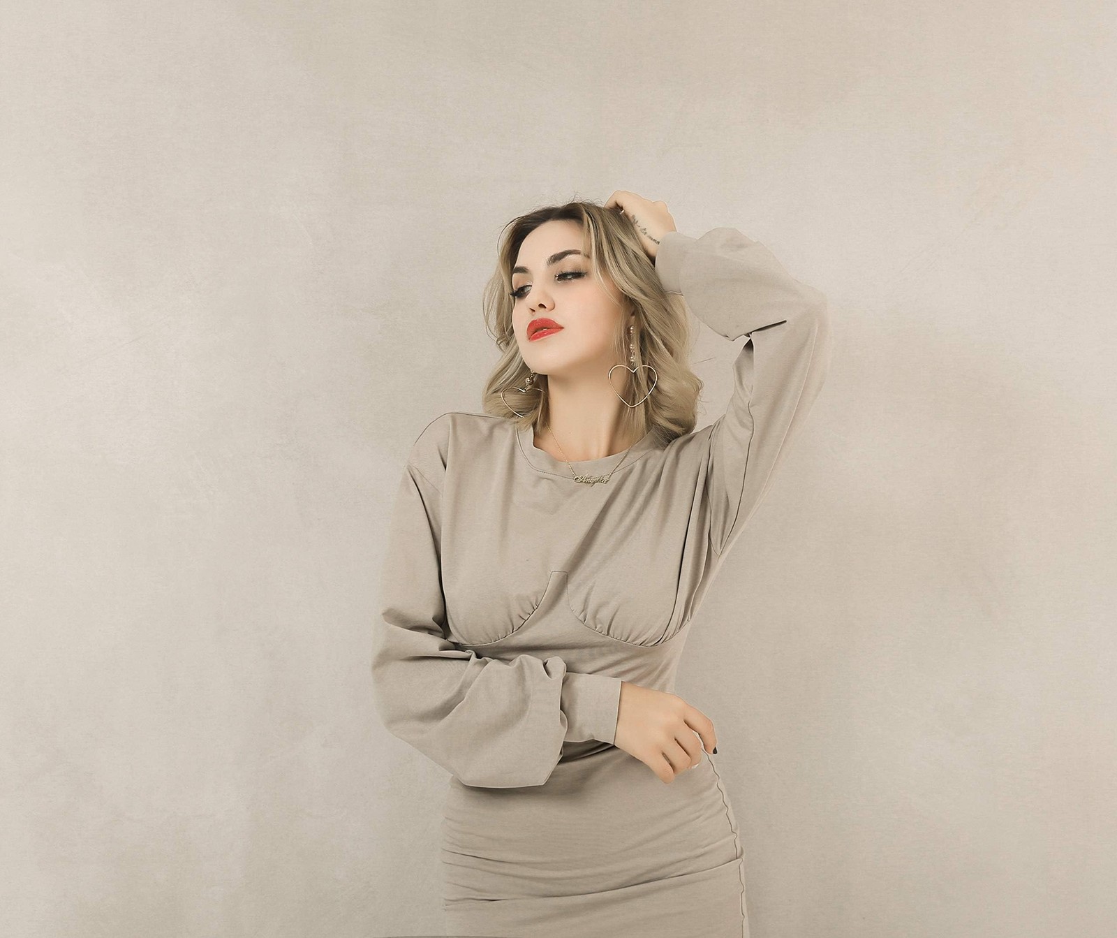 7x5ft/2.2mx1.5m Khaki Retro Solid Nude Photography Backdrops Props Studio