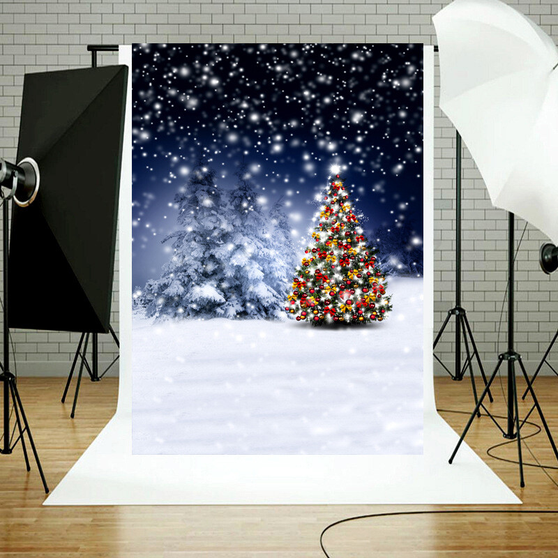 90*150cm Winter Snow Christmas Xmas Photography Backdrop Background Props