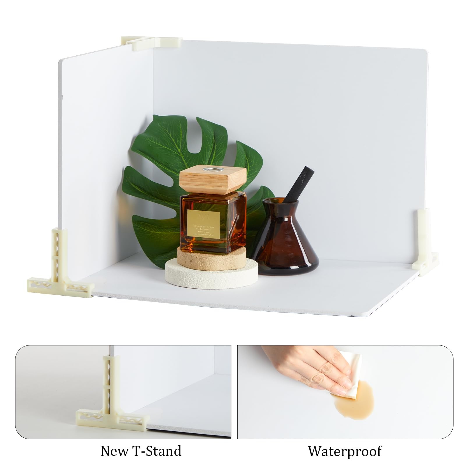 3 PCS Boards Photo Backdrop Black Velvet Replica Surface Flat Lay 15.8×11.8 In