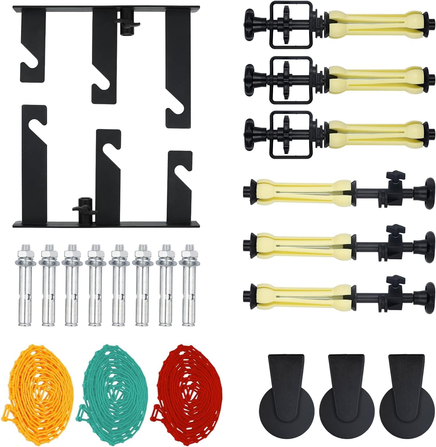 3 Roller Photography Backdrop Background Support Wall Mount Manual Pull Down …