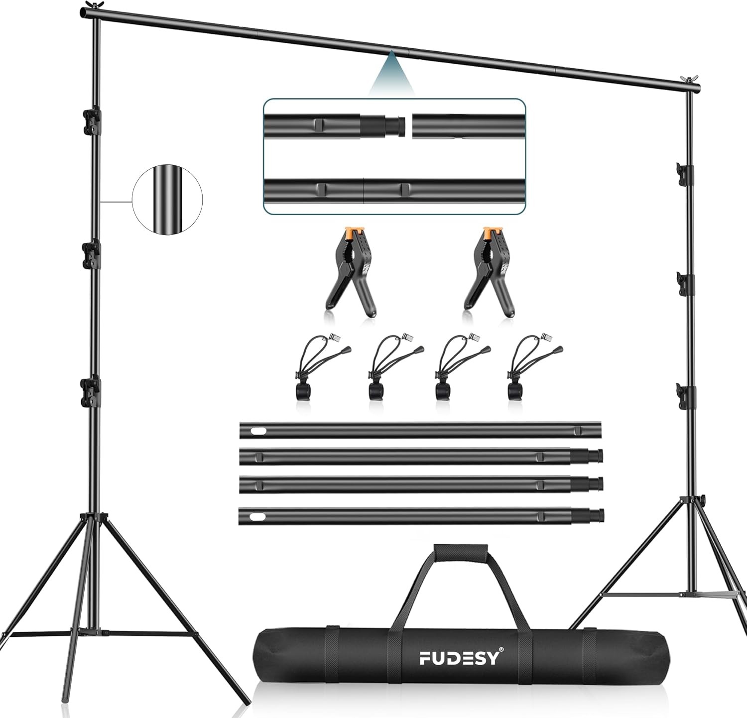 Photo Video Studio 10 x 10Ft Heavy Duty Adjustable Backdrop Stand