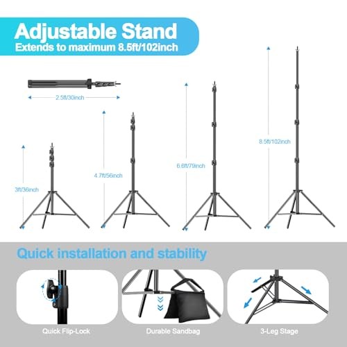 8.5 x 10ft Background 8.5 x 10ft System 10x12ft Backdrop*2(black/white)