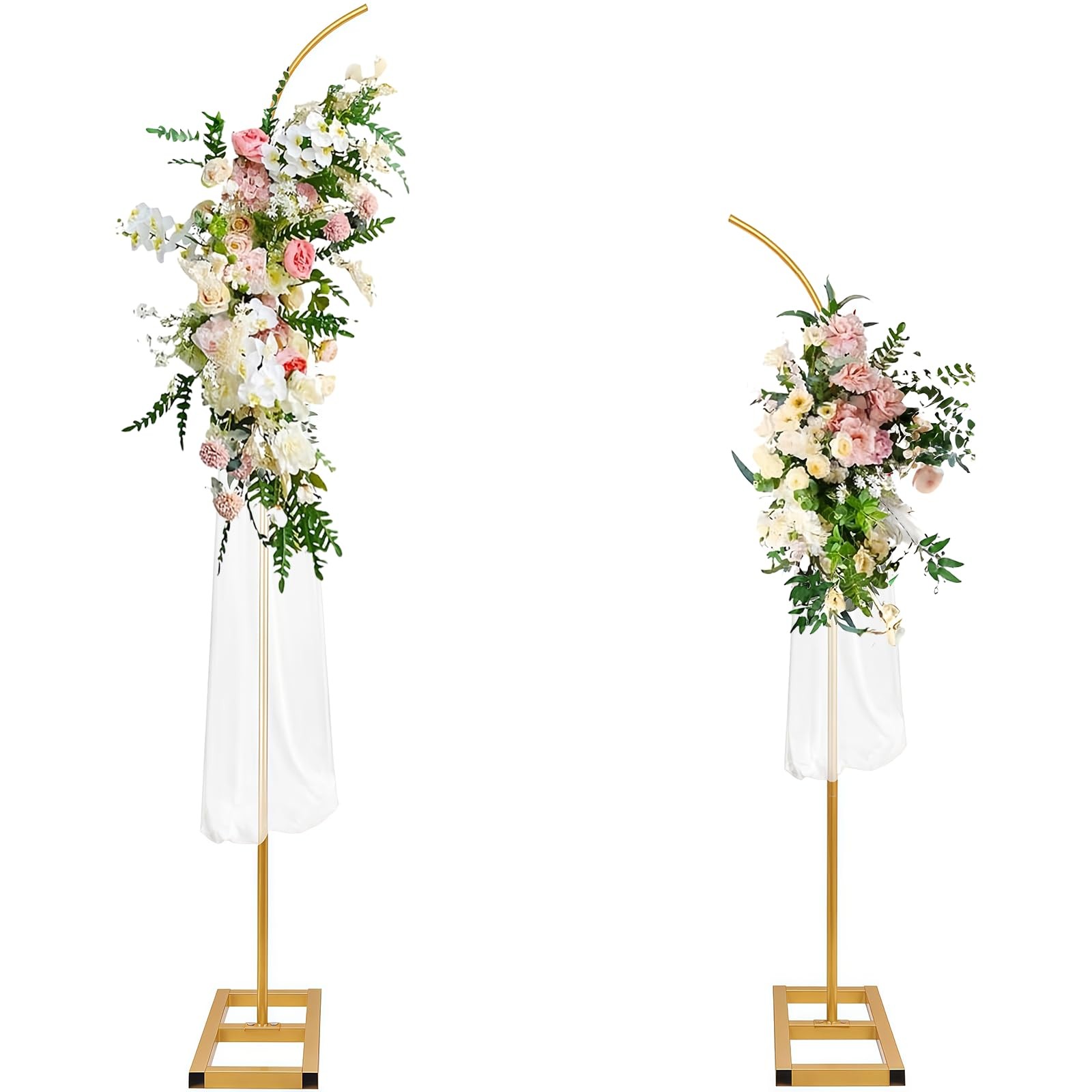 Balloon Arch Kit, Balloon Arch Stand Set of 2 with Metal Square Base Balloon …