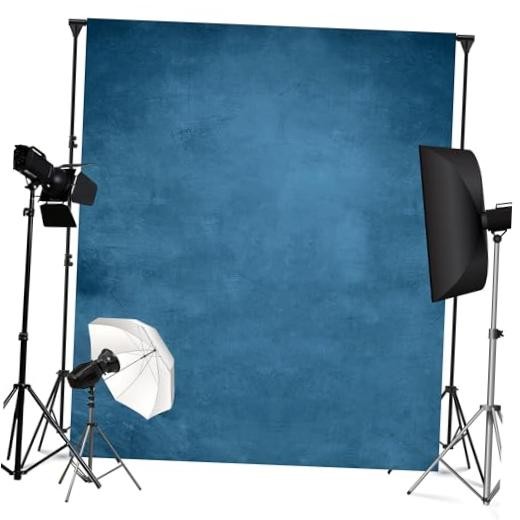 Vintage Backdrop for Photography Photo Backdrop Portrait Photo 5x7ft Blue