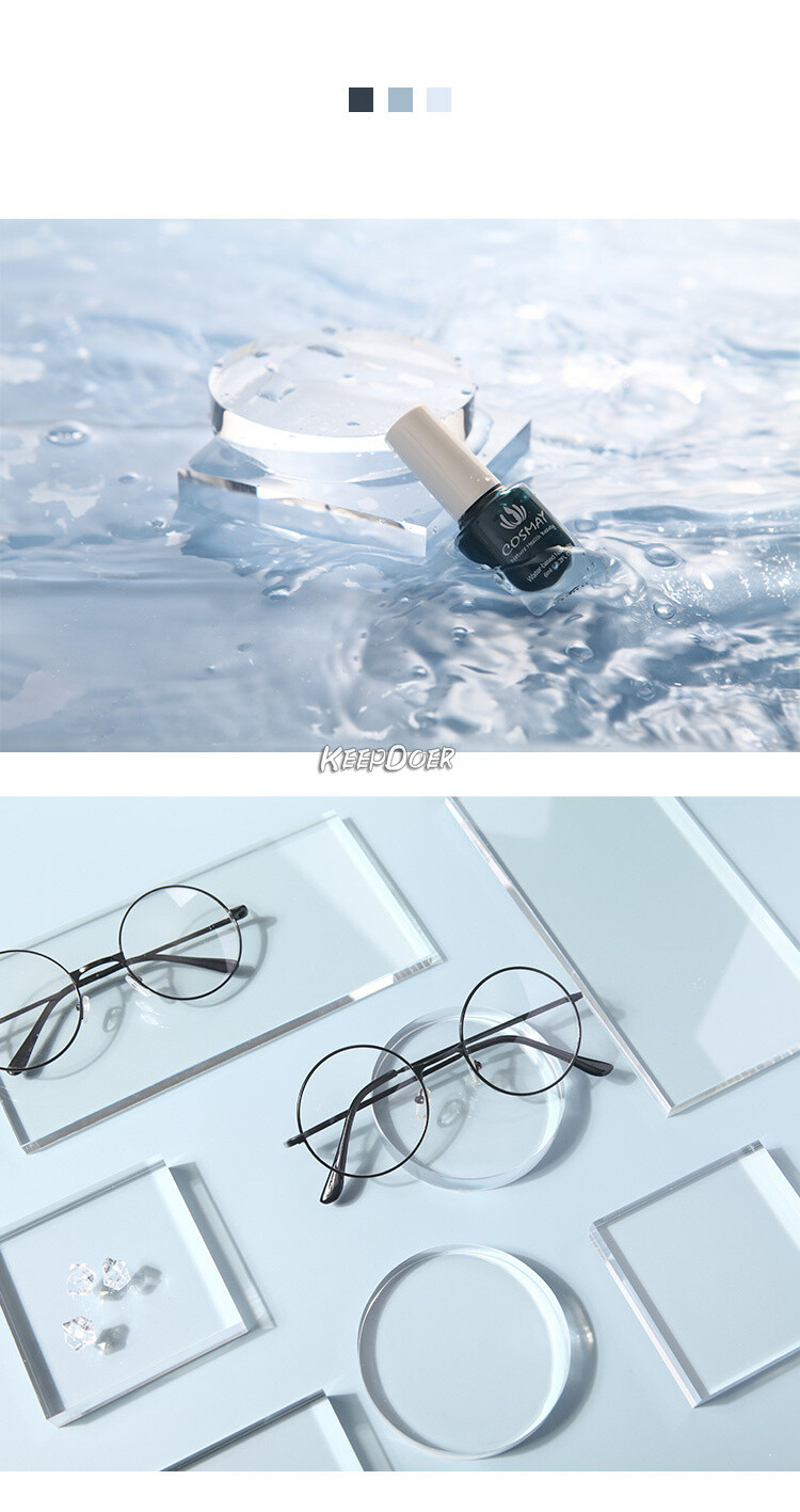 Cube Round Square Acrylic Board Photography Props For Cosmetics Makeup Jewelry