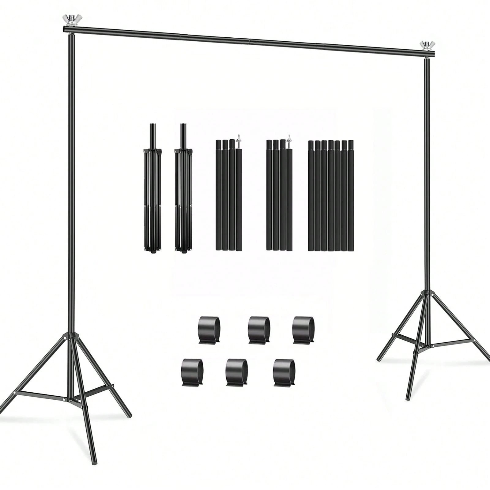 Professional 10x7ft Adjustable Photo Backdrop Stand Metal Balloon Arch Support K