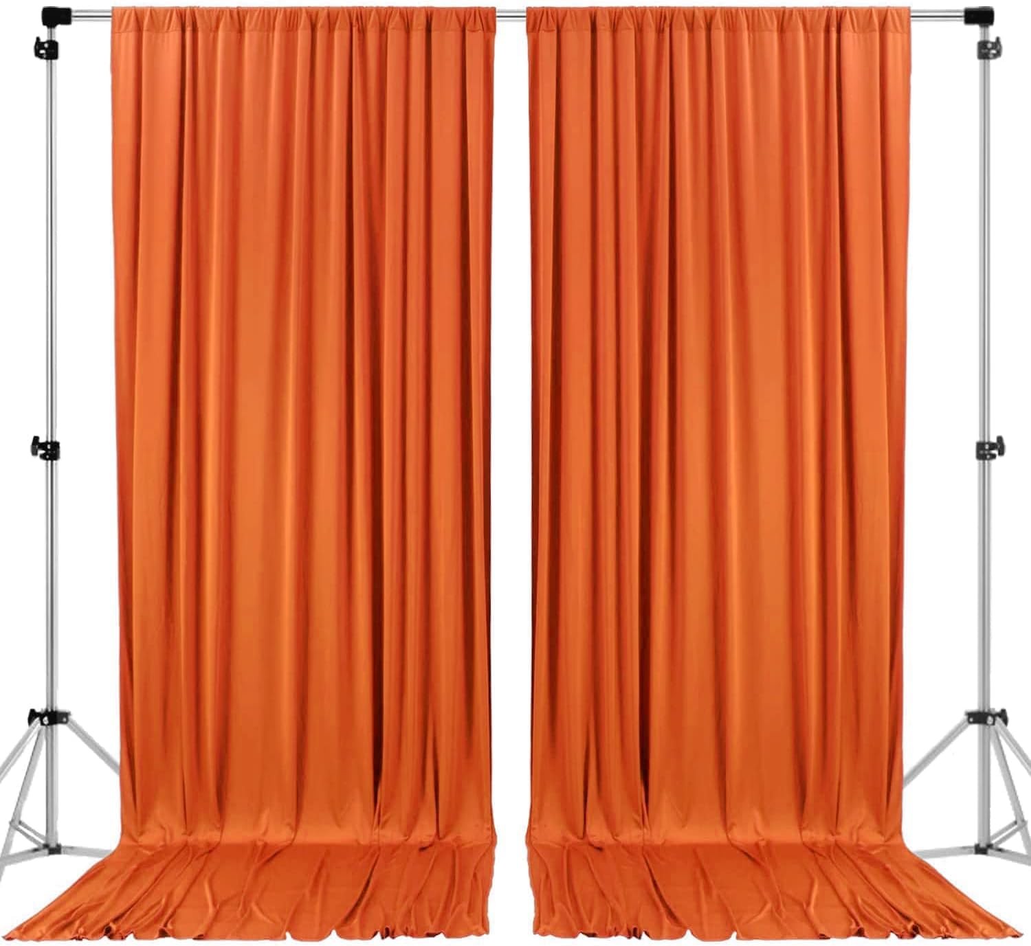 AK TRADING CO. 10 feet x 8 feet Polyester Backdrop Drapes Curtains Panels wit…