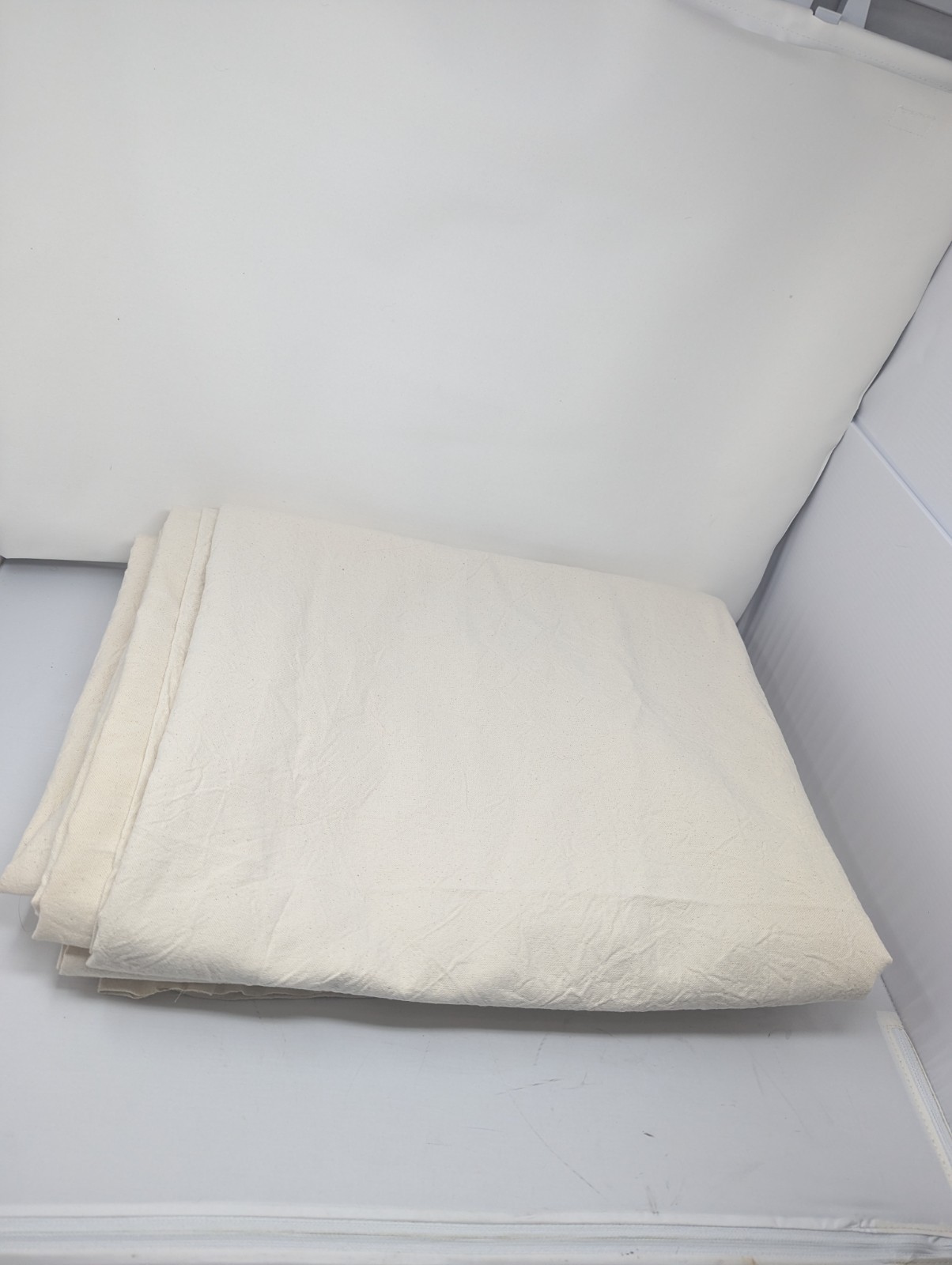 Heavy Duty Off White Canvas Photography Backdrop 12x14ft Seamless Studio Cloth