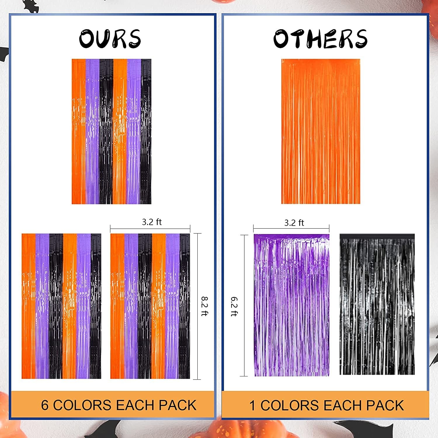 LOLStar 3 Pack Orange Purple Black Photo 3 PACK, and